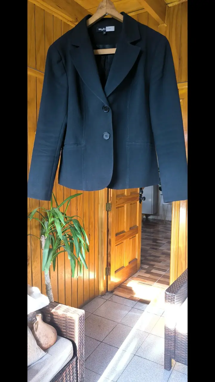 Blazer negro elegante para mujer Syb - 1
