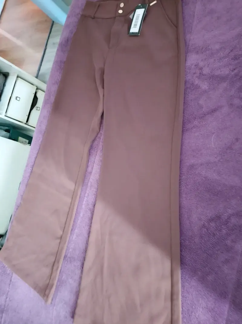 Pantalones marrones de vestir Liola talla 44 - 2