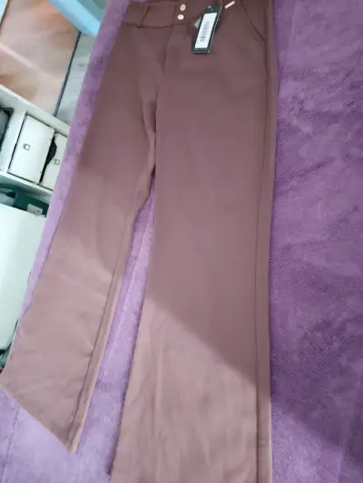 Pantalones marrones de vestir Liola talla 44 - miniatura 2