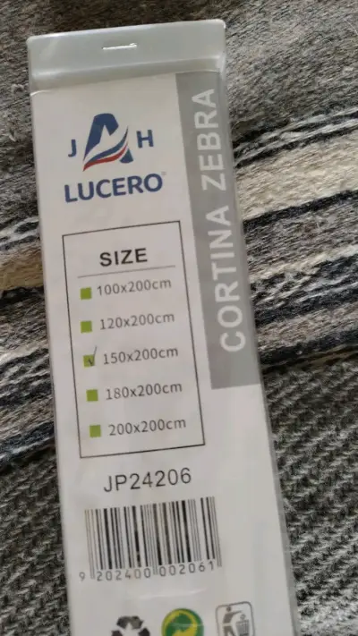 Cortina Zebra Lucero 150x200 cm - miniatura 1