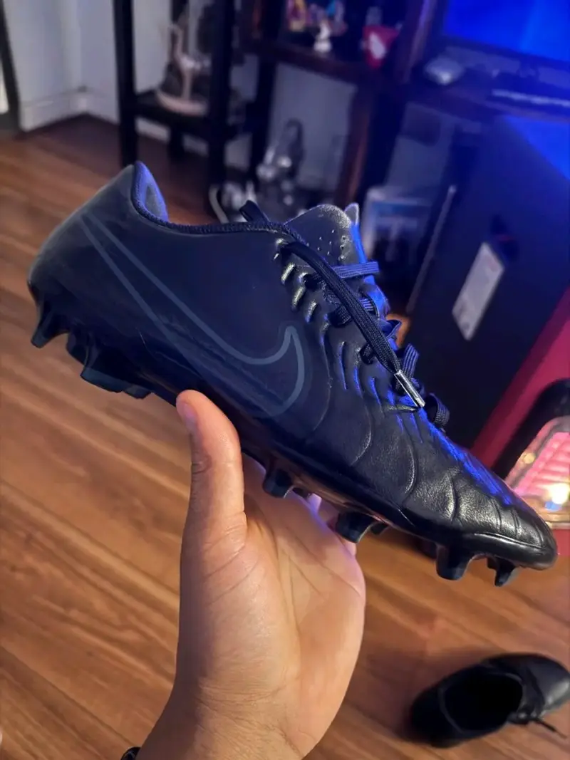 Botines de fútbol Nike tiempo negros - 1