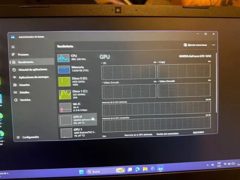Laptop Acer Nitro 5 con AMD Ryzen 5 y GTX 1650 - 2