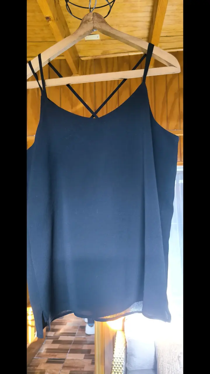 3 Blusa de encaje negra Kimera talla M - 3