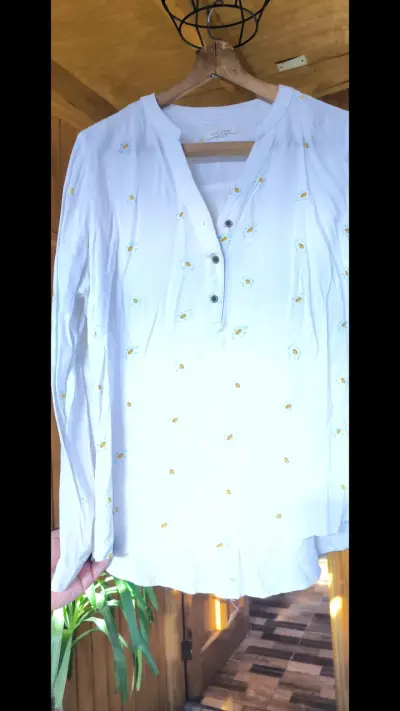 3 Blusa de encaje negra Kimera talla M - miniatura 5