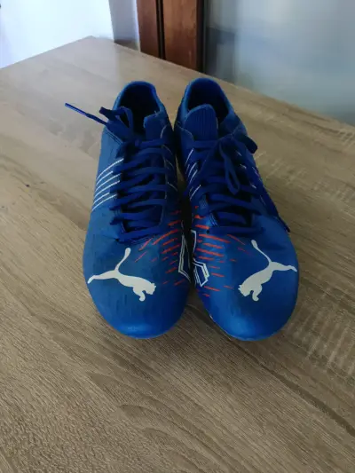 Botines de fútbol Puma Future azules - miniatura 4