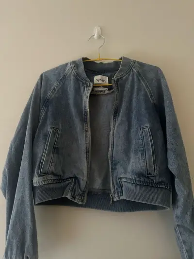 Chaqueta de mezclilla azul Sybilla para mujer - miniatura 1