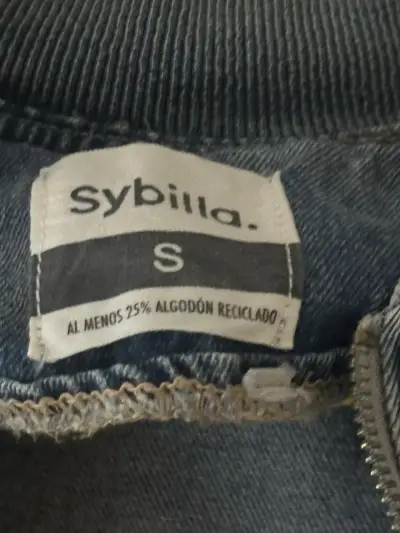 Chaqueta de mezclilla azul Sybilla para mujer - miniatura 3