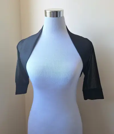 Bolero negro elegante para mujer - miniatura 1