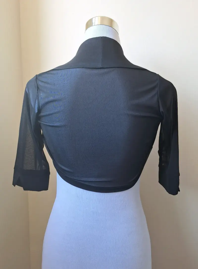 Bolero negro elegante para mujer - 2