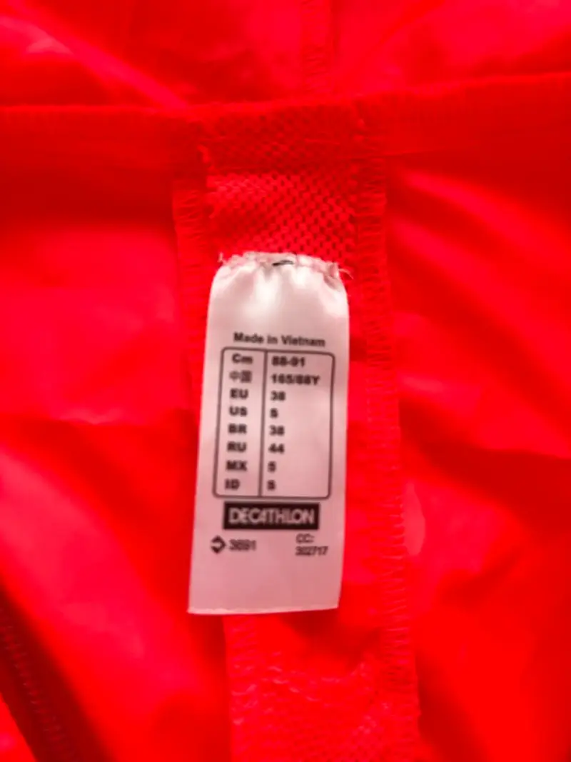 Cortaviento Deportivo Rojo Decathlon - 2