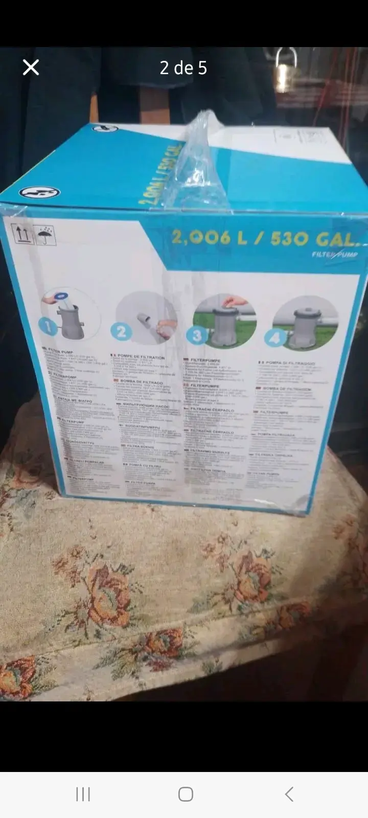 Bomba de Filtro Bestway 2006L para Piscina - 3