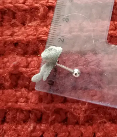 Aros con diseño de gato gris - miniatura 5
