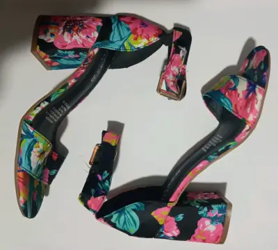 Sandalias de tacón floral para mujer Kimera - miniatura 1