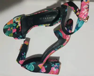 Sandalias de tacón floral para mujer Kimera - miniatura 2