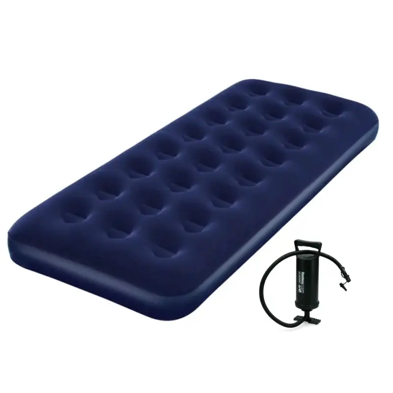 Colchón inflable individual con bomba manual