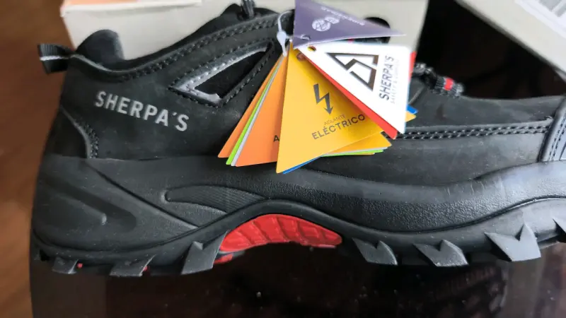 Zapatos de seguridad negros Sherpa's con suela antideslizante - 1