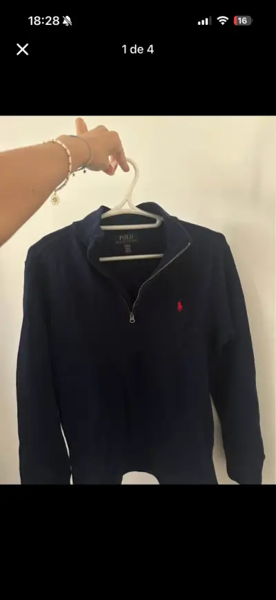 Suéter Polo Ralph Lauren azul marino unisex - miniatura 1