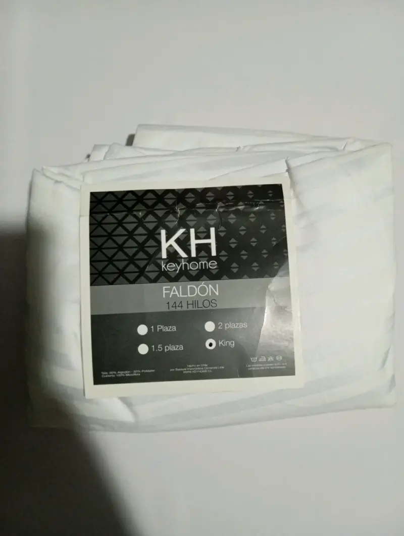 Faldón de cama 144 hilos Keyhome king