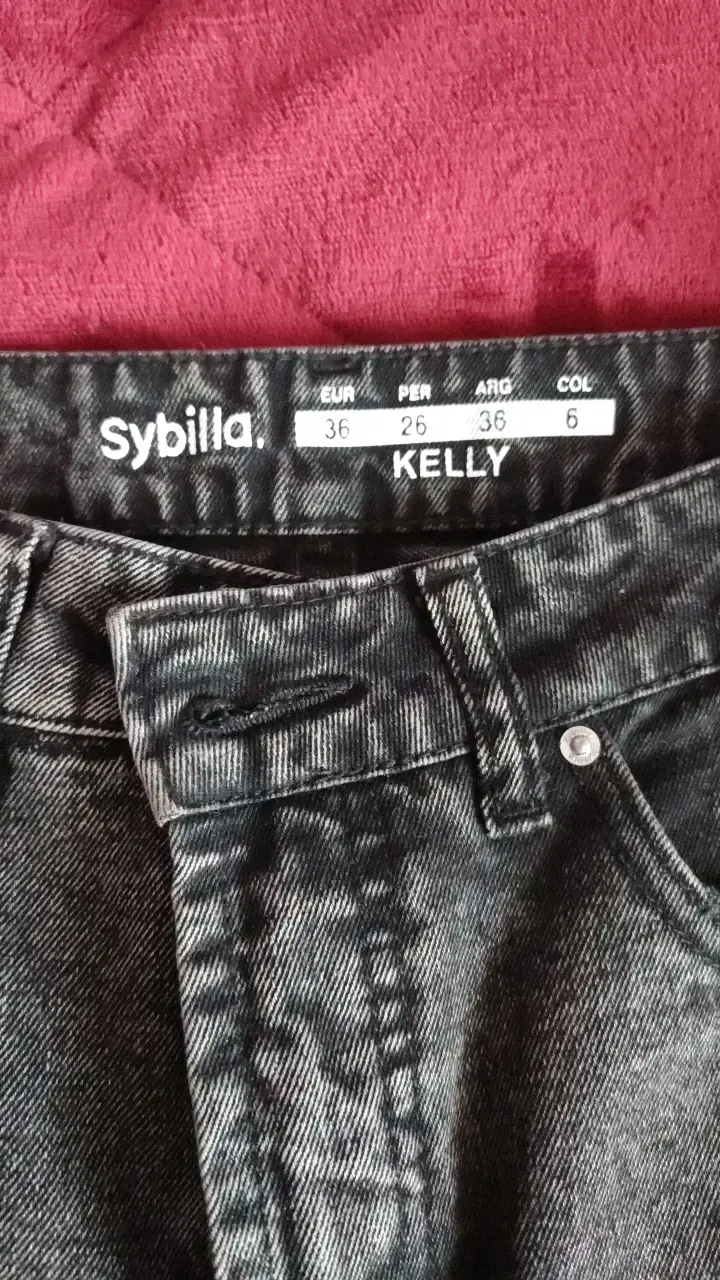 Jeans grises desgastados Sybilla para mujer - 2