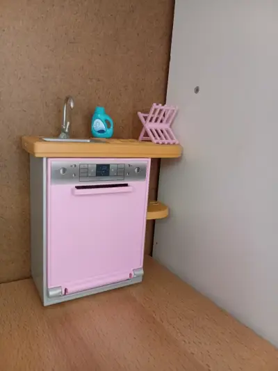 Cocina de juguete Barbie con lavavajillas - miniatura 3