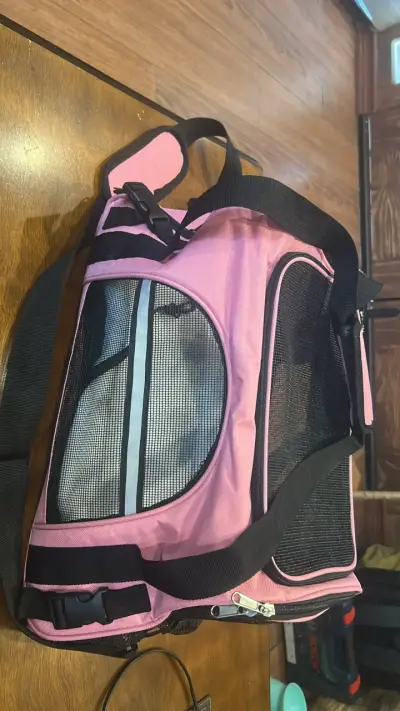 Bolso transportador para mascotas rosa - miniatura 3