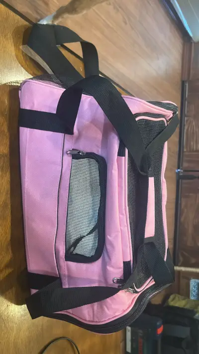 Bolso transportador para mascotas rosa - miniatura 4