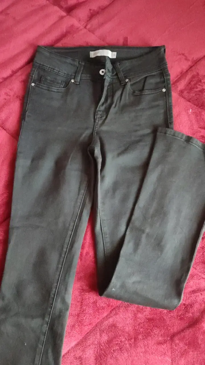 Jeans negros de mujer talla 38 - 1
