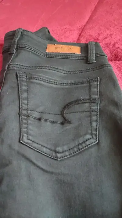 Jeans negros de mujer talla 38 - miniatura 3