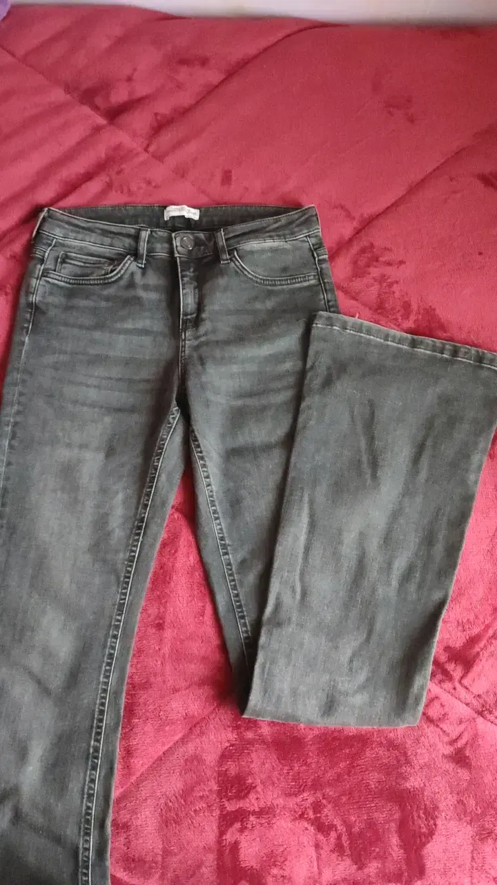 Jeans Zara Woman gris oscuro - 1