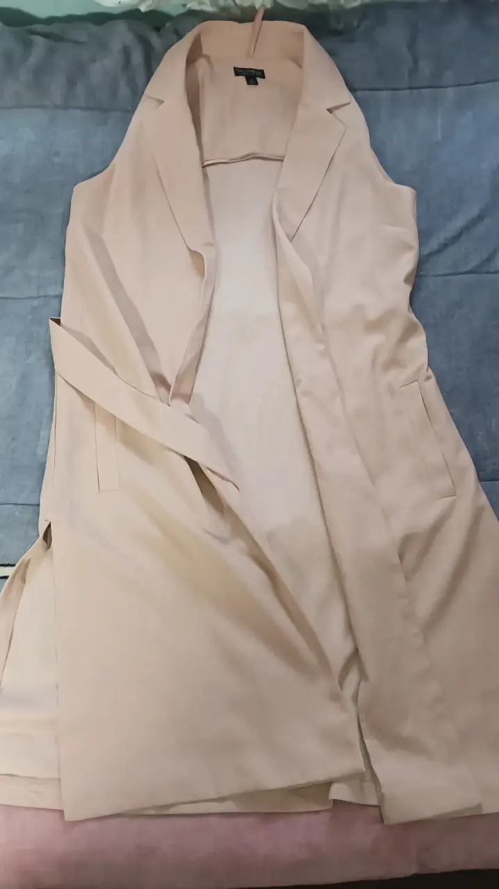 Chaleco largo beige Miss Selfridge - 2