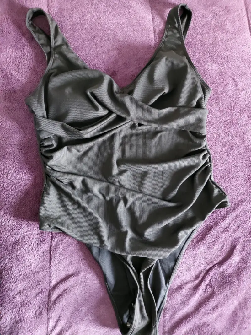 Traje de baño negro talla grande - 5