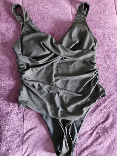 Traje de baño negro talla grande - miniatura 5