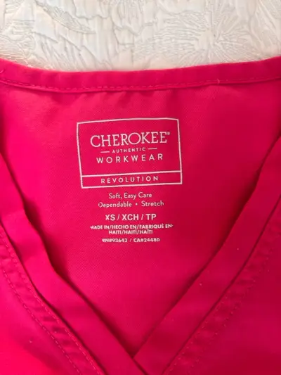 Uniforme clínico  Cherokee rosa fucsia - miniatura 1