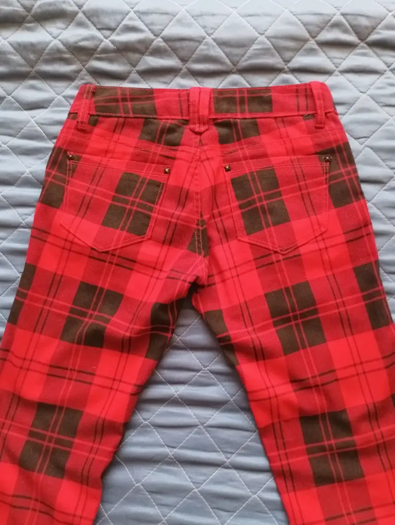 Pantalones escoceses rojos - 2