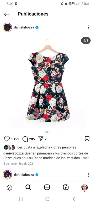 Vestido floral de primavera con diseño elegante - miniatura 1