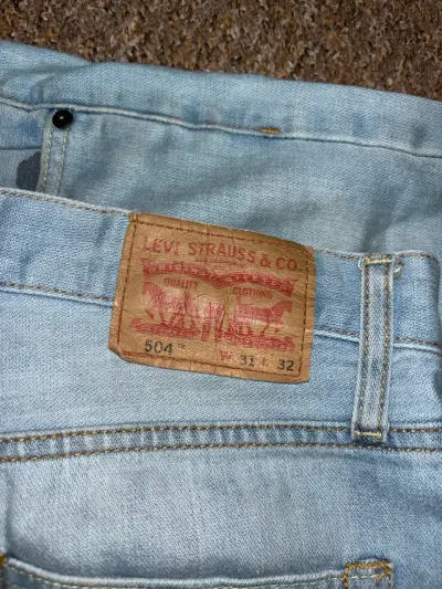 Jeans Levi's 504 azul claro para hombre - miniatura 2