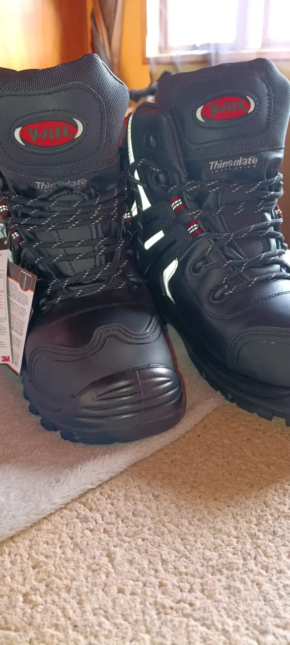 Botas de seguridad negras V-Flex con Thinsulate - 2