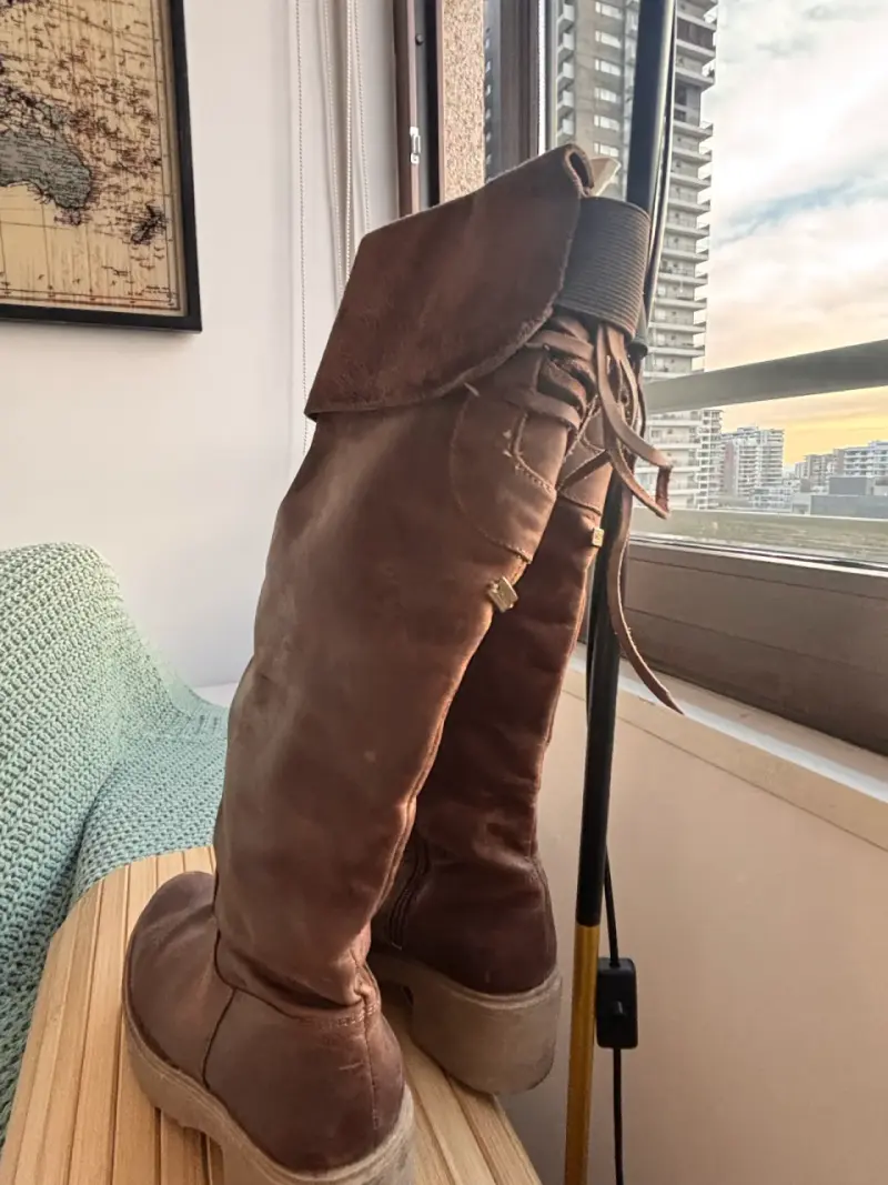 Botas de cuero marrón romano - 3