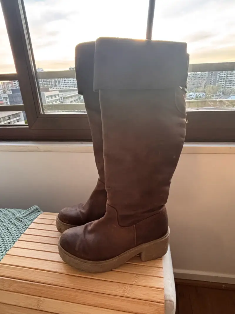 Botas de cuero marrón romano - 4