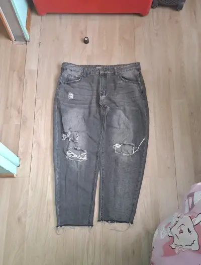 Jeans Clusterman desgastados gris talla 46 - miniatura 1