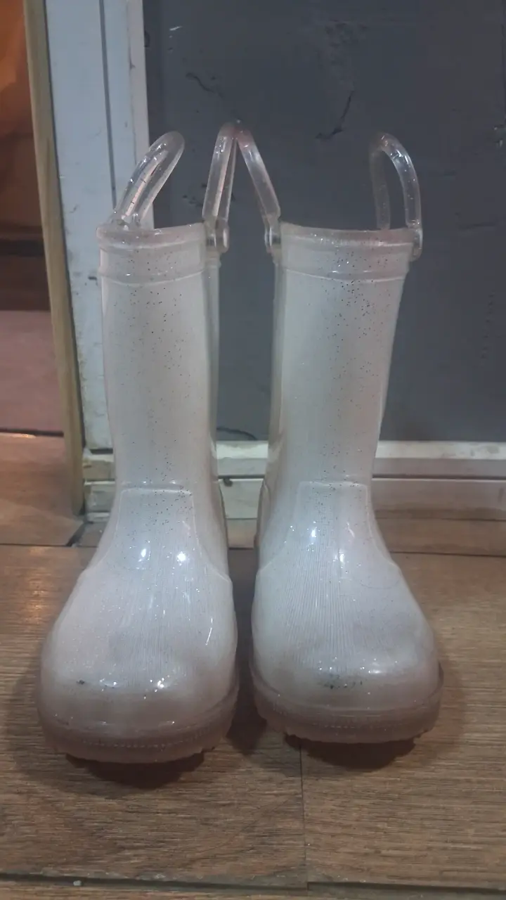 Botas de lluvia transparentes para niños
