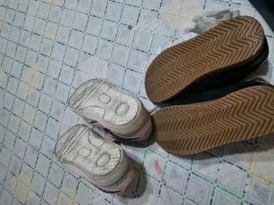 Zapatillas para niños Colloky en negro y rosa - miniatura 2