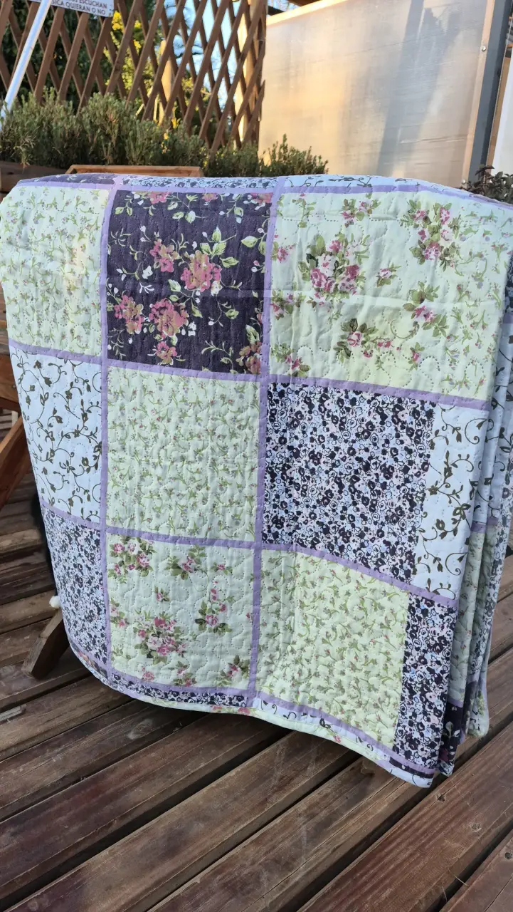Quilt king floral vintage - 1