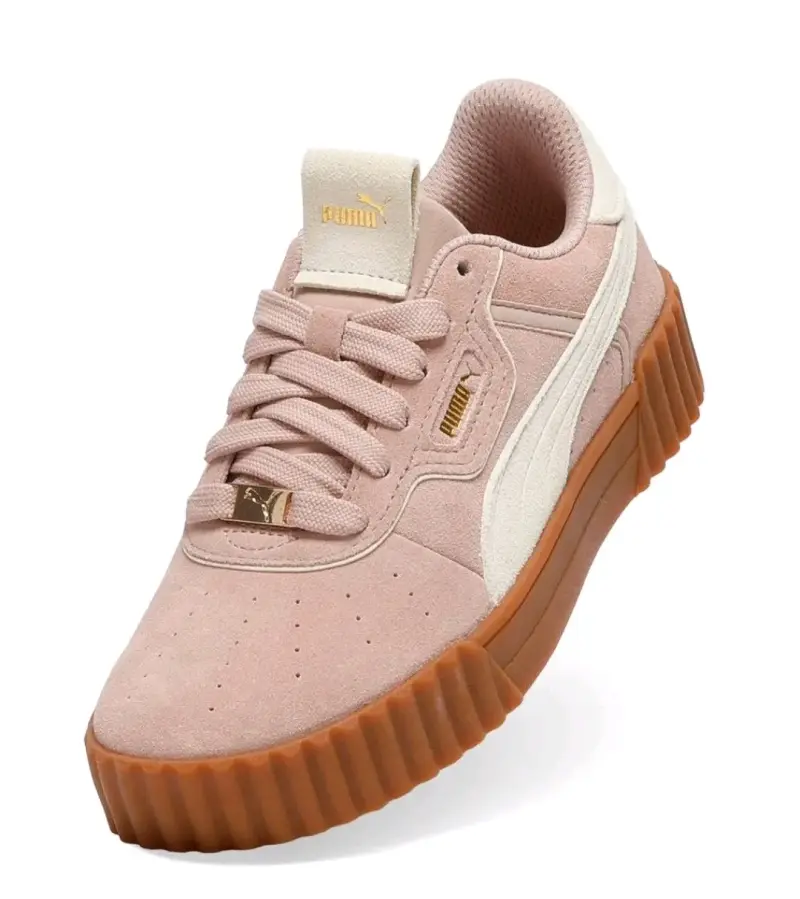 Zapatillas Puma rosa de gamuza para mujer - 3