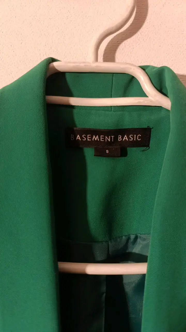 Blazer verde mujer Basement Basic - 3