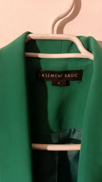 Blazer verde mujer Basement Basic - miniatura 3