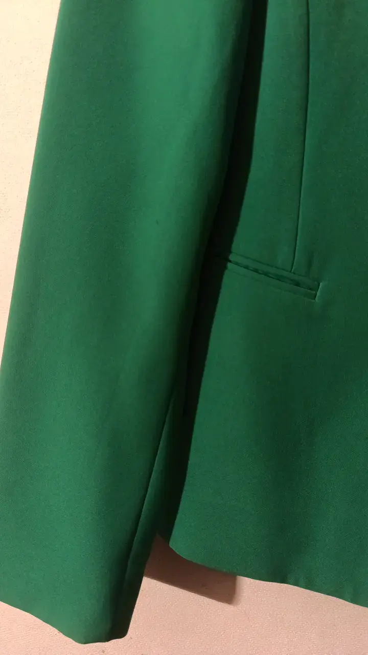Blazer verde mujer Basement Basic - 5