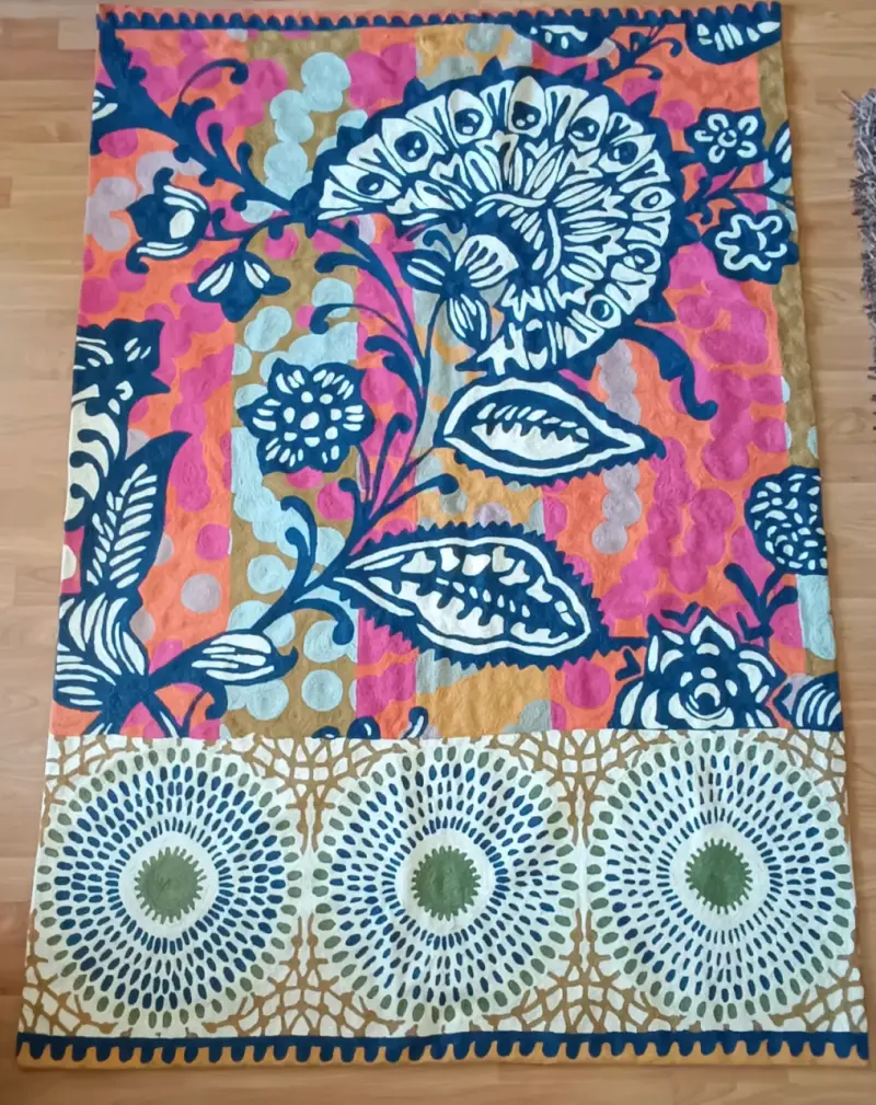 Tapiz decorativo floral multicolor 122x183 cm - 1
