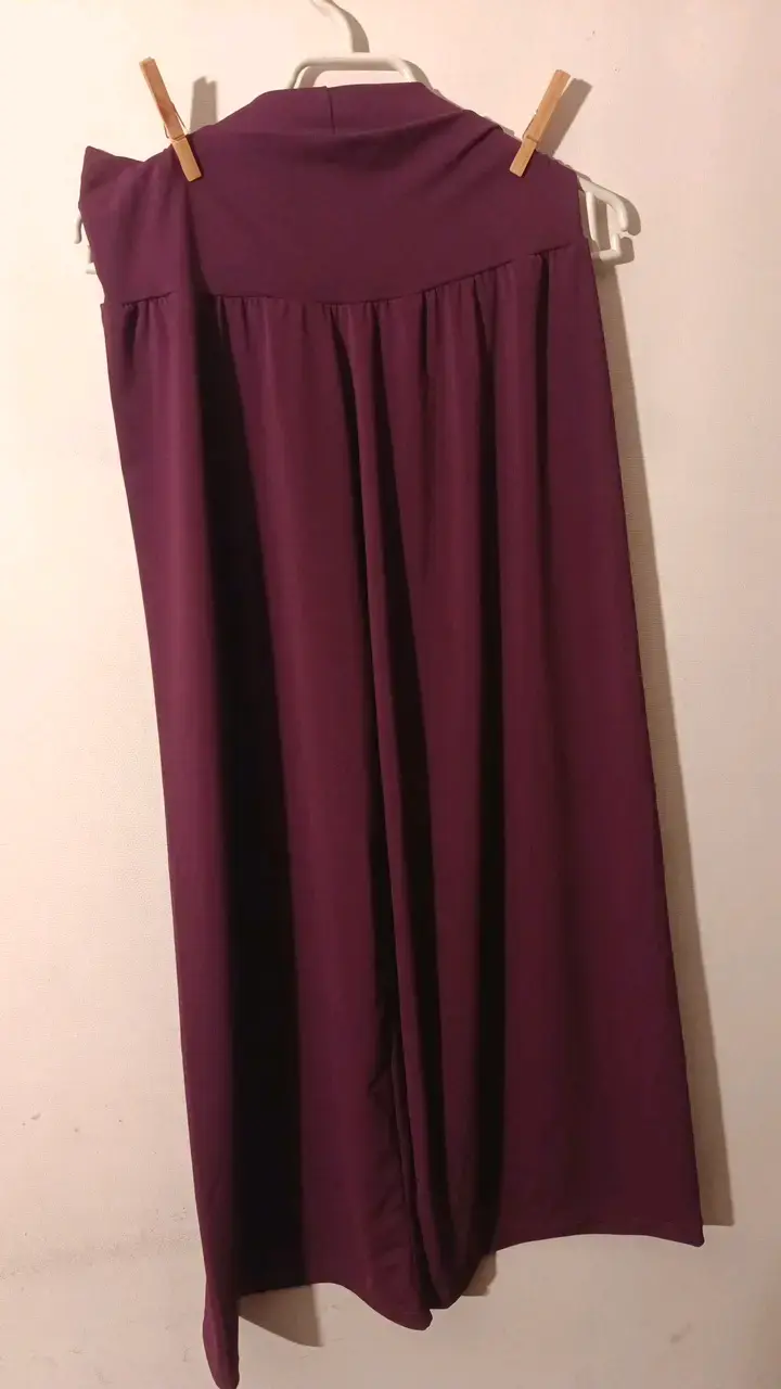 Pantalones palazzo morados para mujer - 2