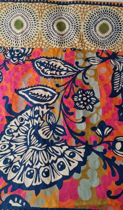 Tapiz decorativo floral multicolor 122x183 cm - miniatura 4